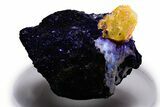 Fluorescent Zircon Crystal in Biotite Schist - Norway #351541-1